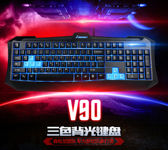 森松尼V90三色背光鍵盤詳情頁面設(shè)計(jì)