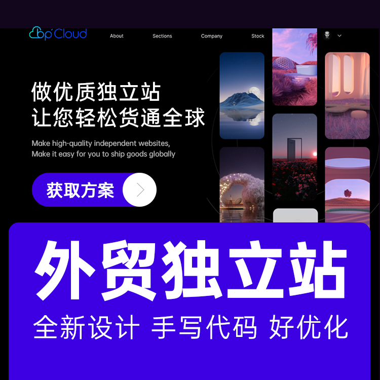 外貿獨立站設計開發，外貿網站設計，品牌網站設計制作{標派云網絡技術}